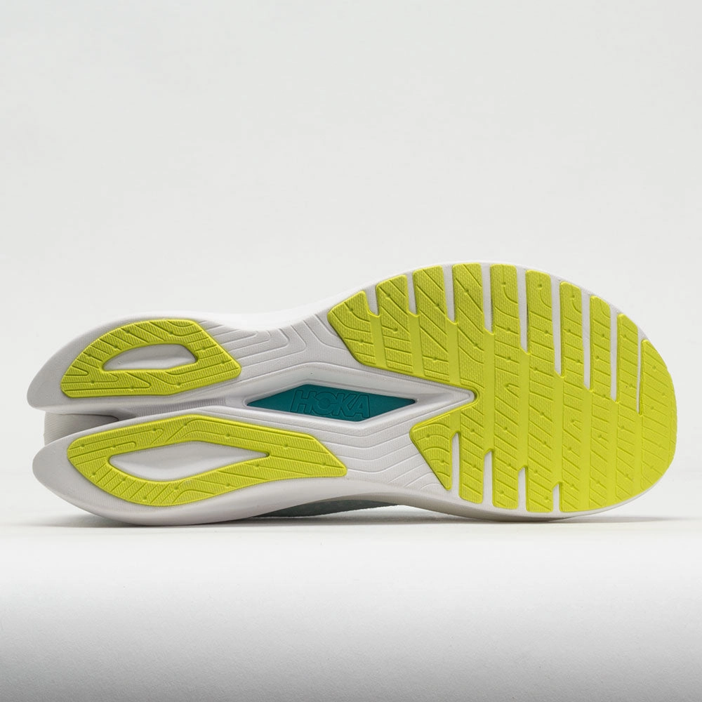 HOKA Mach X Women's  White/Blue Glass sweat - wicking running shoes balance improvement