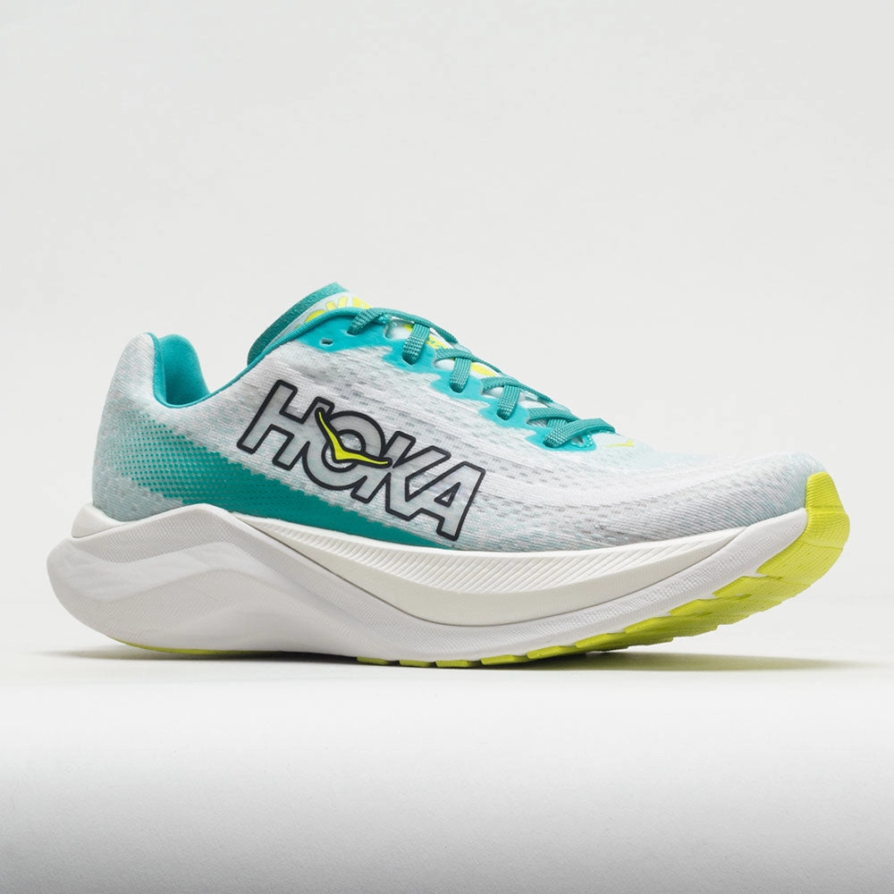 HOKA Mach X Women's  White/Blue Glass Wear   Resistant