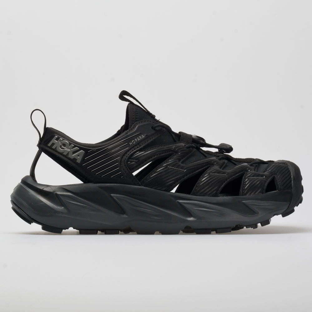 running in an estuary area shoes Hoka One One Hopara Men's  Black/Dark Shadow
