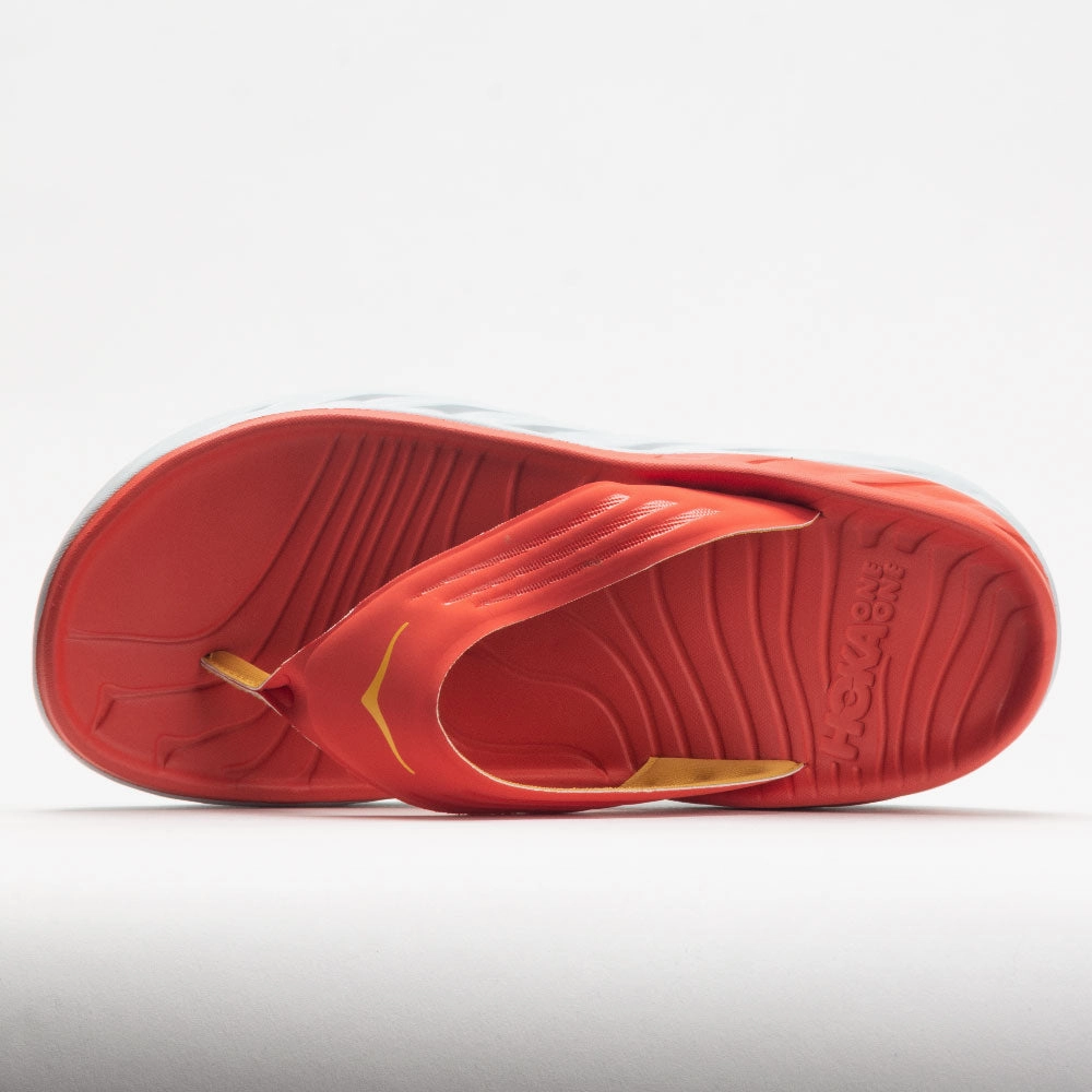 Hoka One One Ora Recovery Flip Men's  Fiesta/Amber Yellow custom - fit shoes