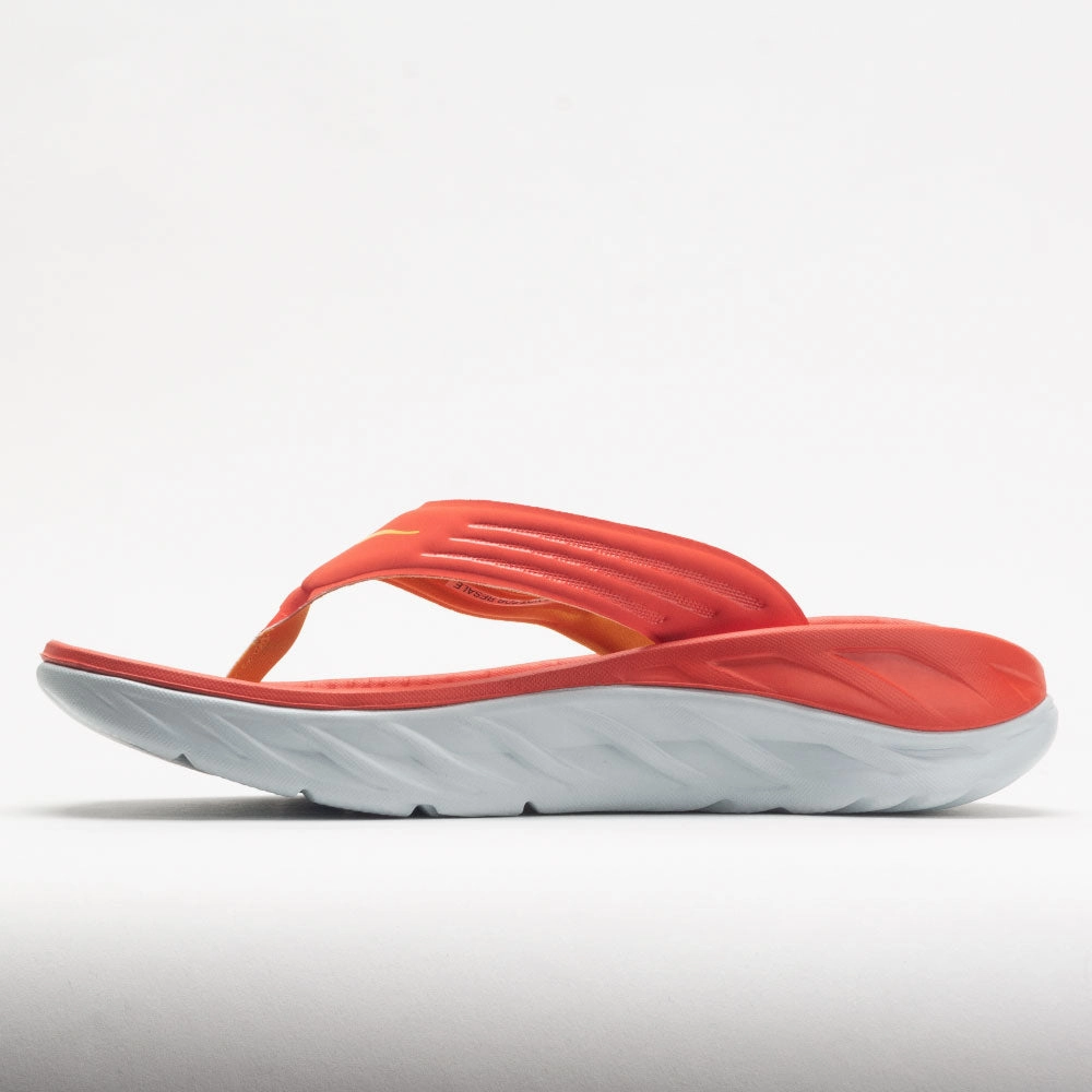 Hoka One One Ora Recovery Flip Men's  Fiesta/Amber Yellow concrete shoes