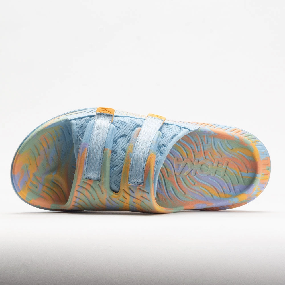 high - arched shoes hook and loop closure HOKA Ora Luxe Unisex  Summer Song/Amber Yellow