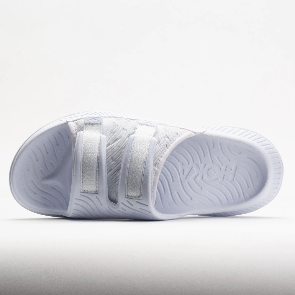 steampunk - themed running gear Technology-rich HOKA Ora Luxe Unisex  White/White