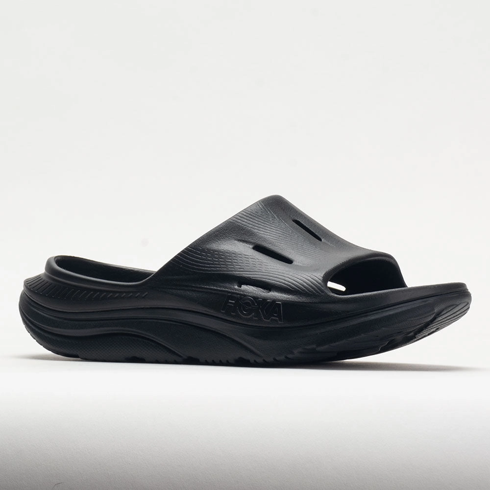 HOKA Ora Recovery Slide 3 Unisex  Black/Black Resilient toe spacers