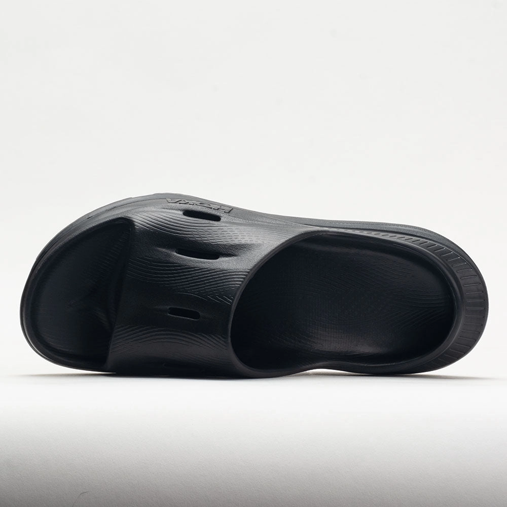 HOKA Ora Recovery Slide 3 Unisex  Black/Black tapered running shoes