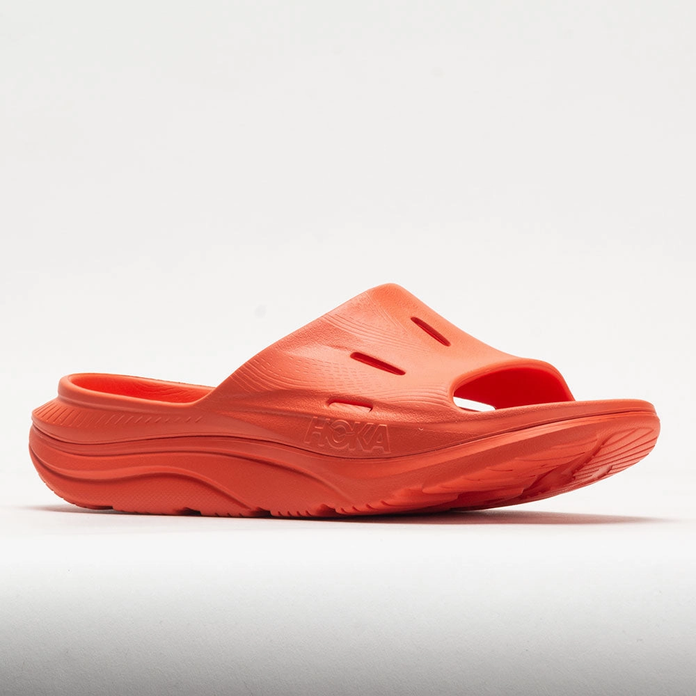 heart health HOKA Ora Recovery Slide 3 Unisex  Vibrant Orange