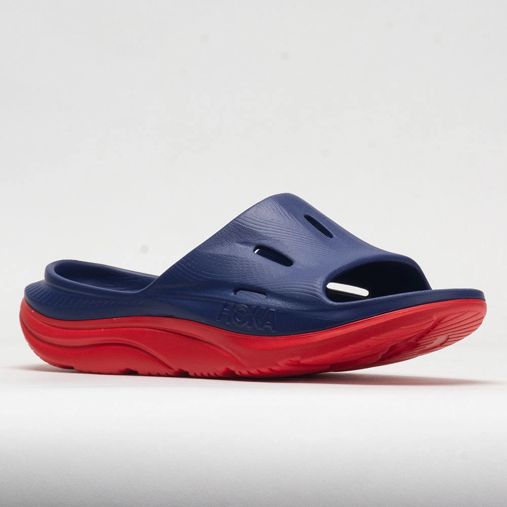 HOKA Ora Slide 3 Unisex  Bellwether Blue/Red Alert energy - return running shoes