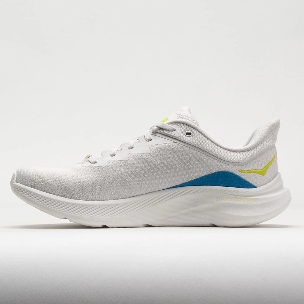 Arch Support Benefit running in a community run shoes HOKA Solimar Men's  Blanc de Blanc/Diva Blue