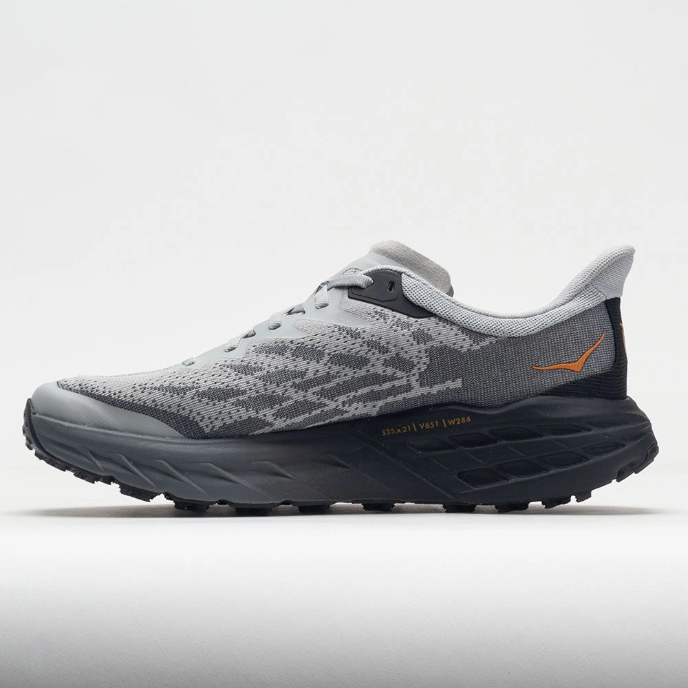 HOKA Speedgoat 5 Men's  Harbor Mist/Black running in neutral colors