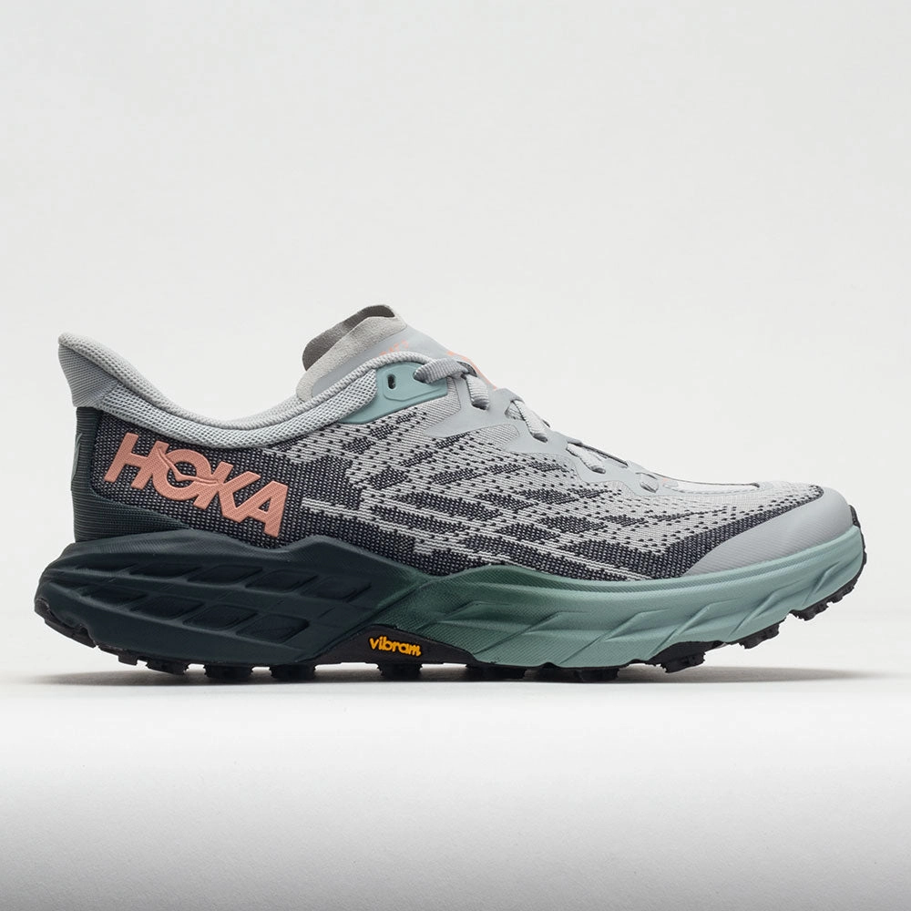 HOKA Speedgoat 5 Women's  Harbor Mist/Spruce short - term use shoes