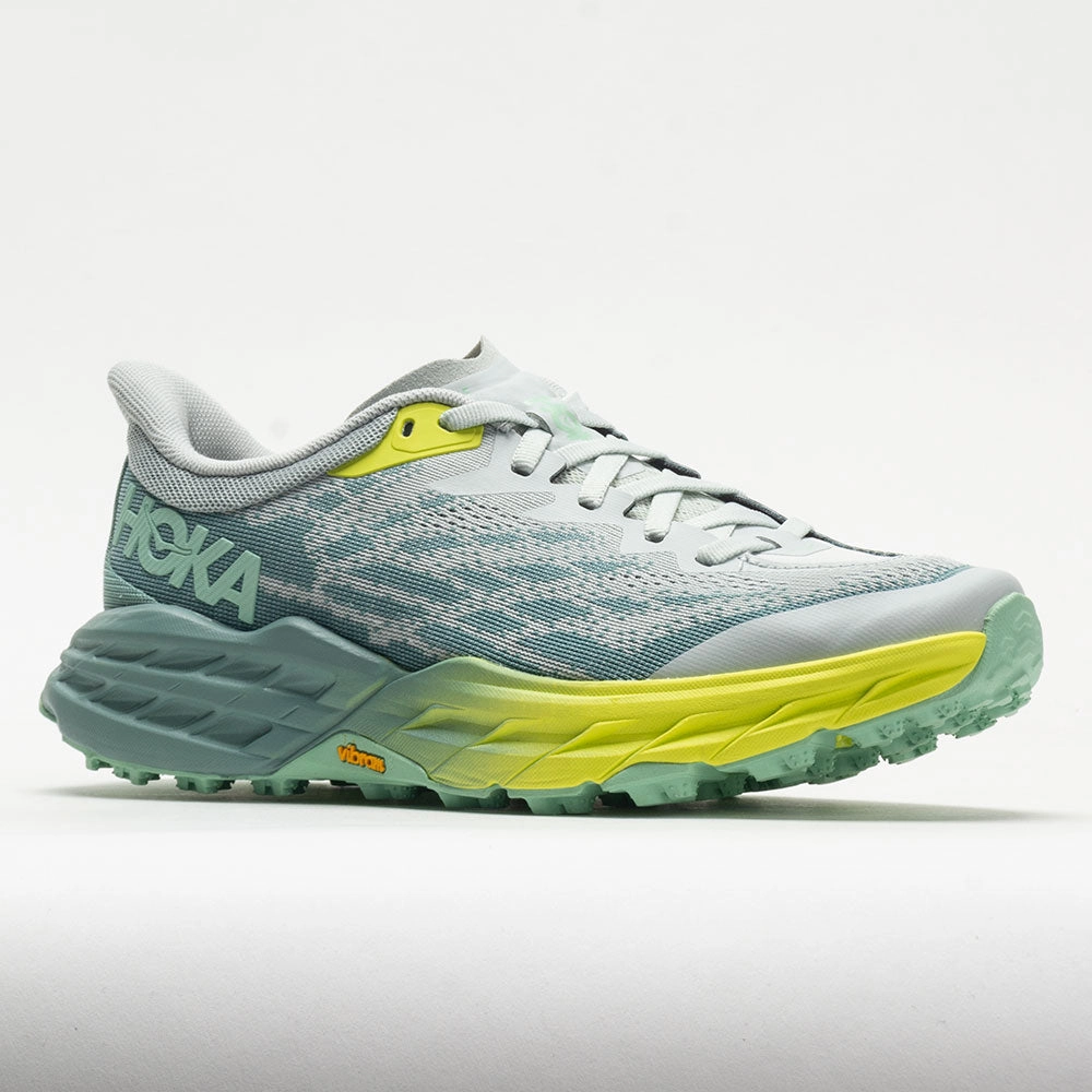 HOKA Speedgoat 5 Women's  Mercury/Trellis water - resistant feature