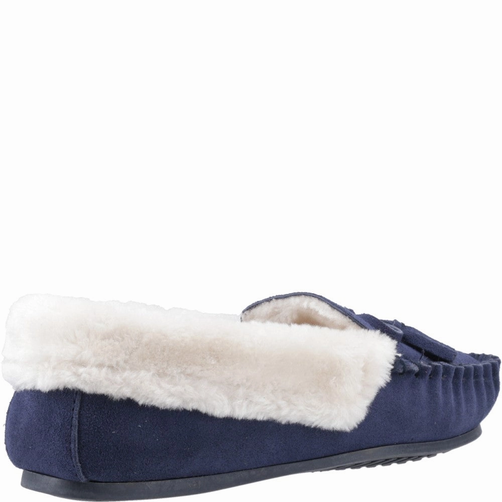 Hush Puppies Agnes Fur Slipper Clean Wear No Fuss