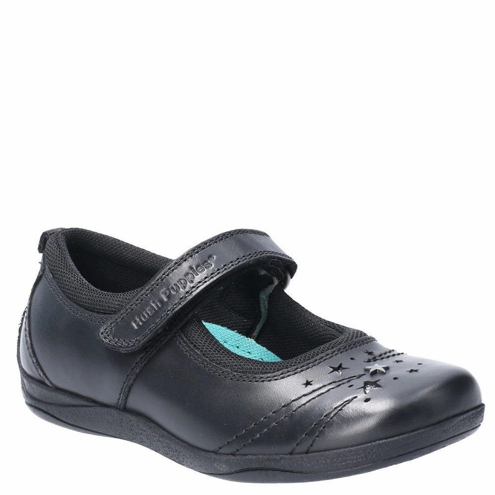 Hush Puppies Amber Senior School Shoes Smooth Entry