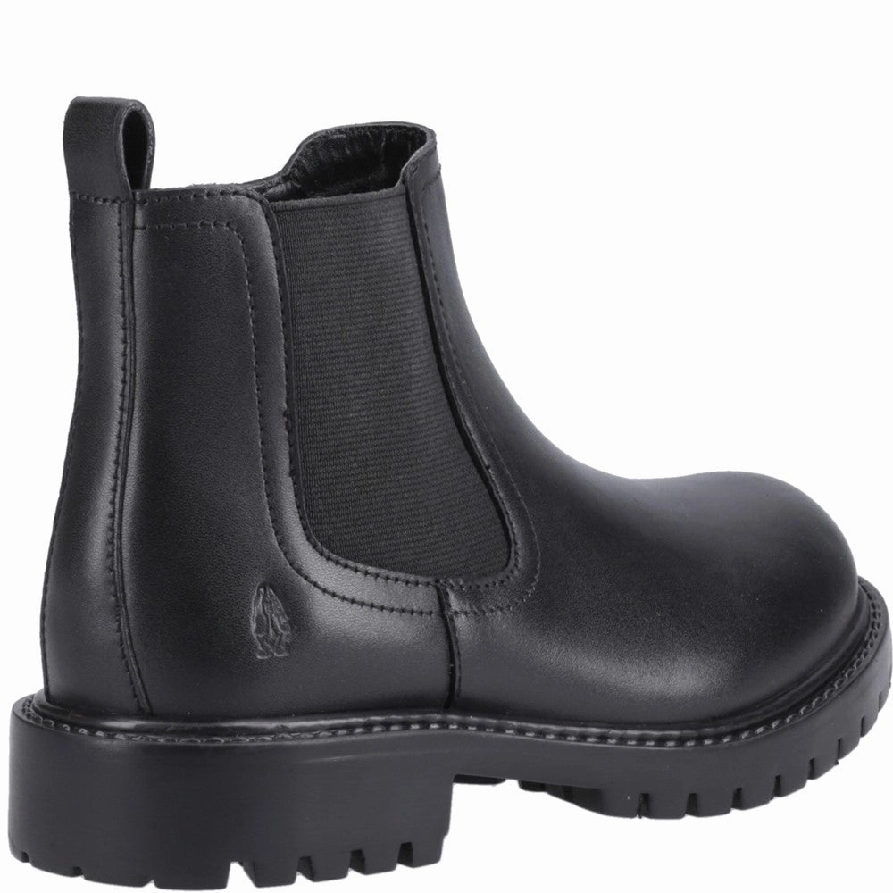 Hush Puppies Ariella Chelsea Junior School Shoes Fast Step Leaf Hike