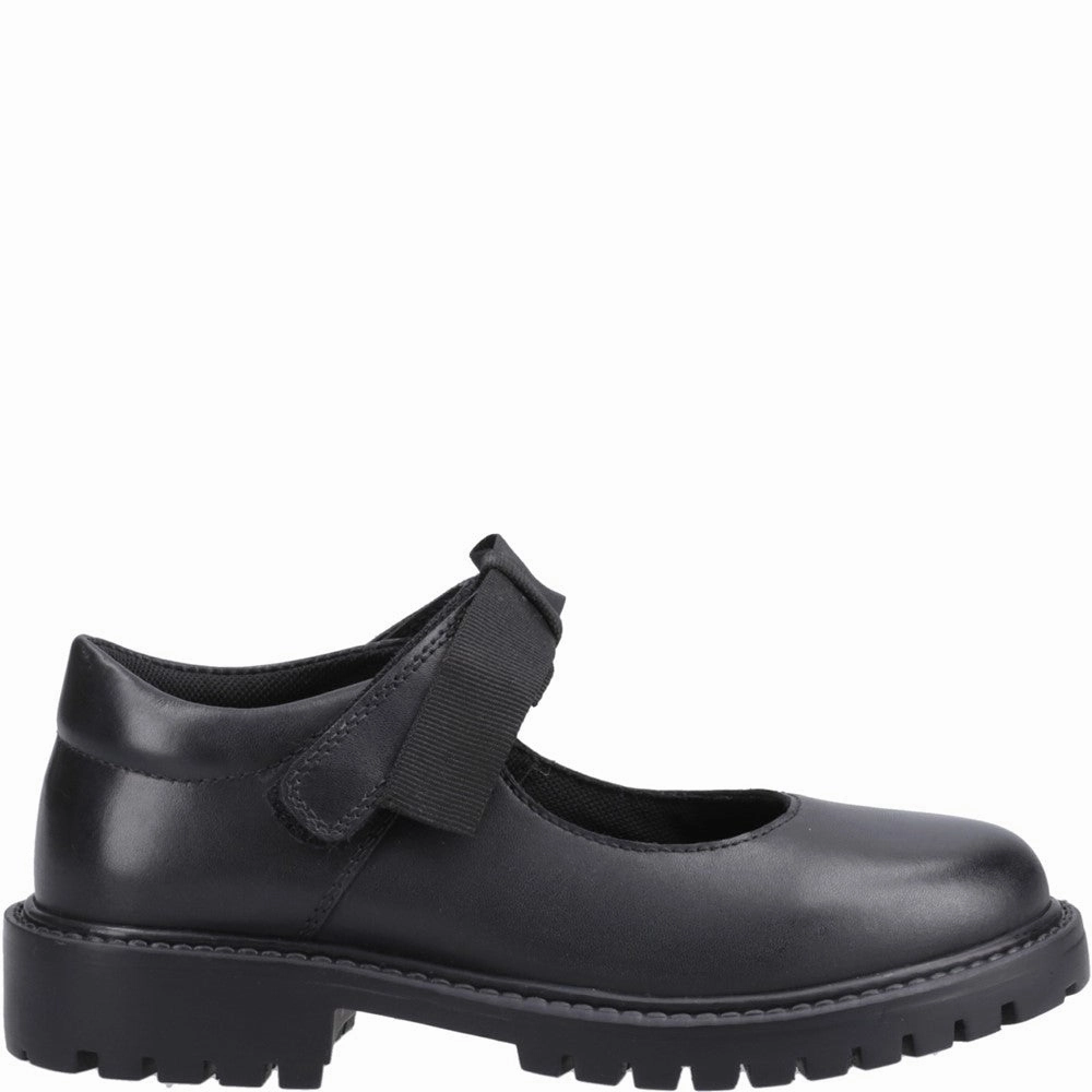 Driving Comfort Hush Puppies Astrid Bow Junior School Shoes