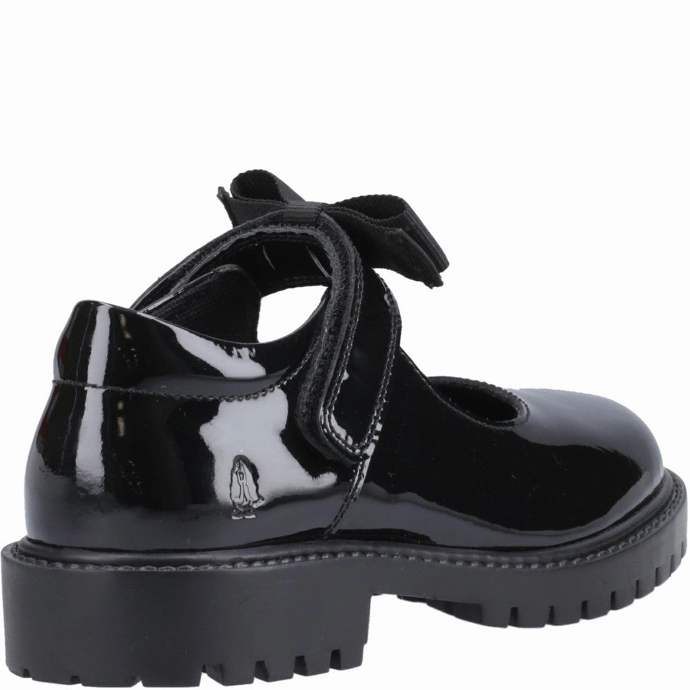 Hush Puppies Astrid Bow Patent Junior School Shoes Urban Outfit Strong Pace