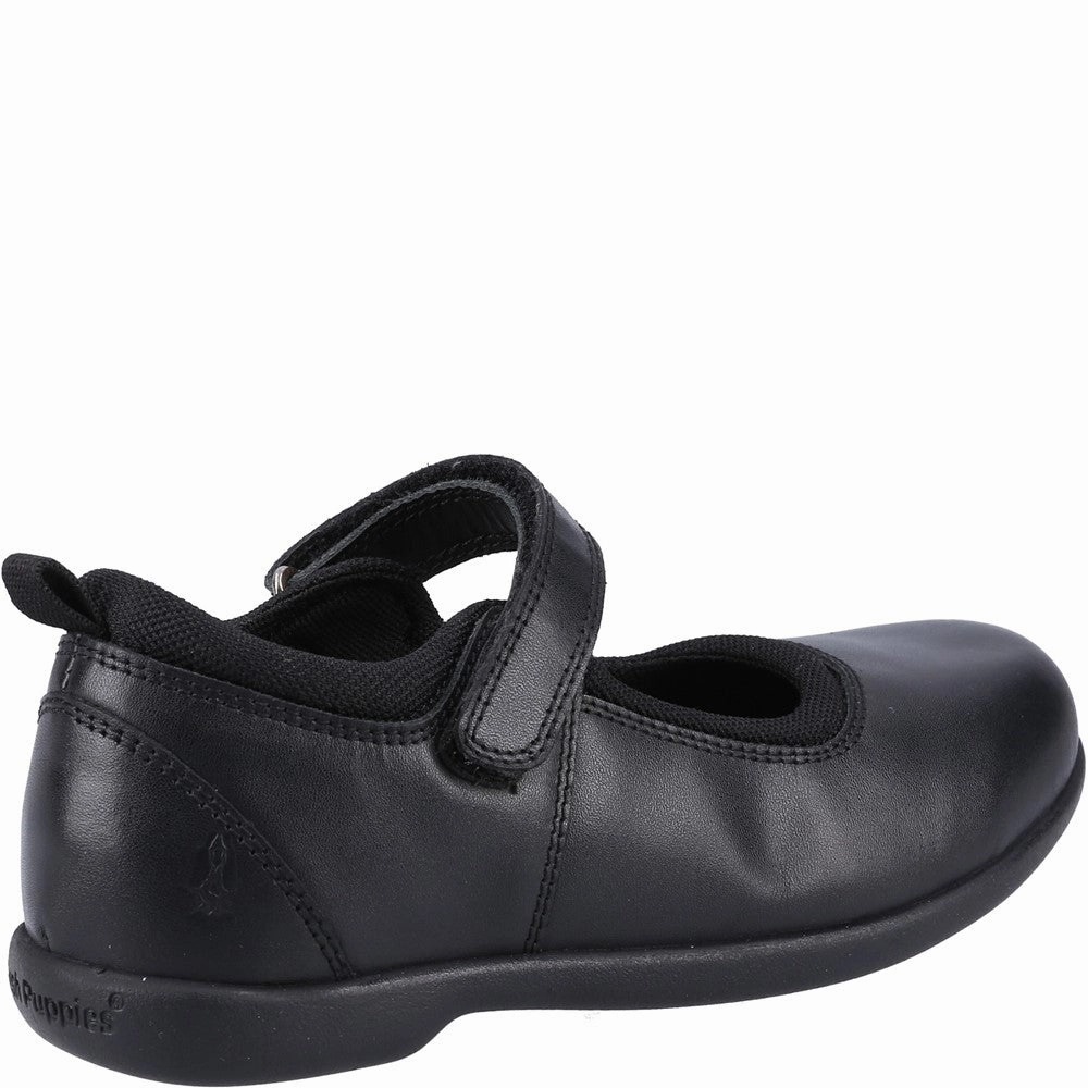 Sole Grip Stone Walk Hush Puppies Bianca Senior School Shoes