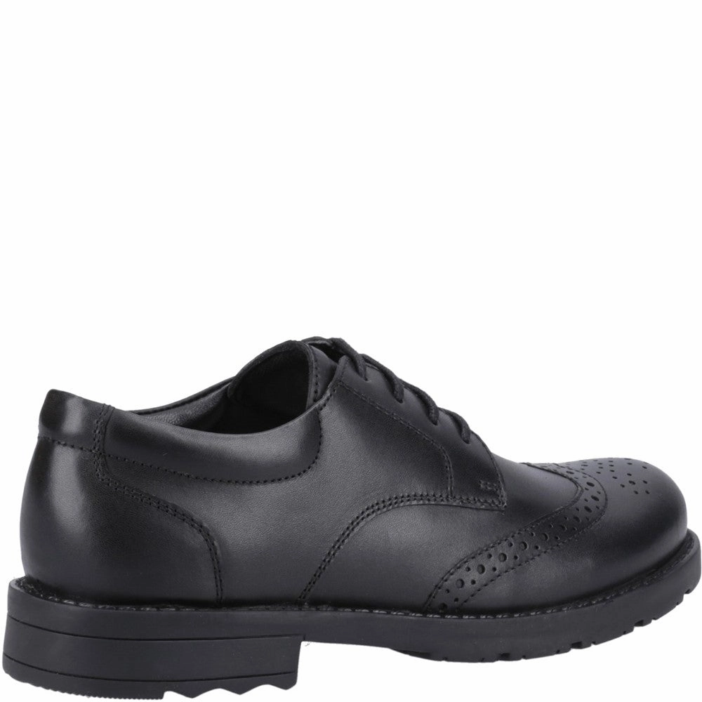 Hush Puppies Brian Junior School Shoes Slim Look Alley Path