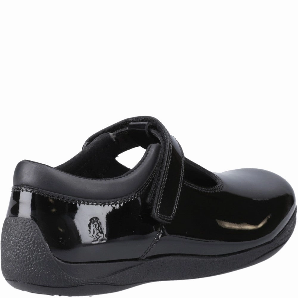 Urban Fashion Hush Puppies Caitlin T-Bar Patent Junior School Shoes