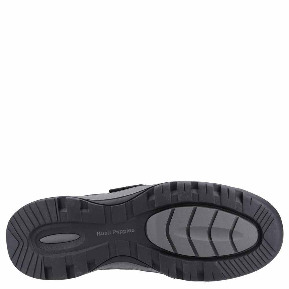 Hush Puppies Casper Touch Fastening Shoes Seamless Finish Harbor Stroll