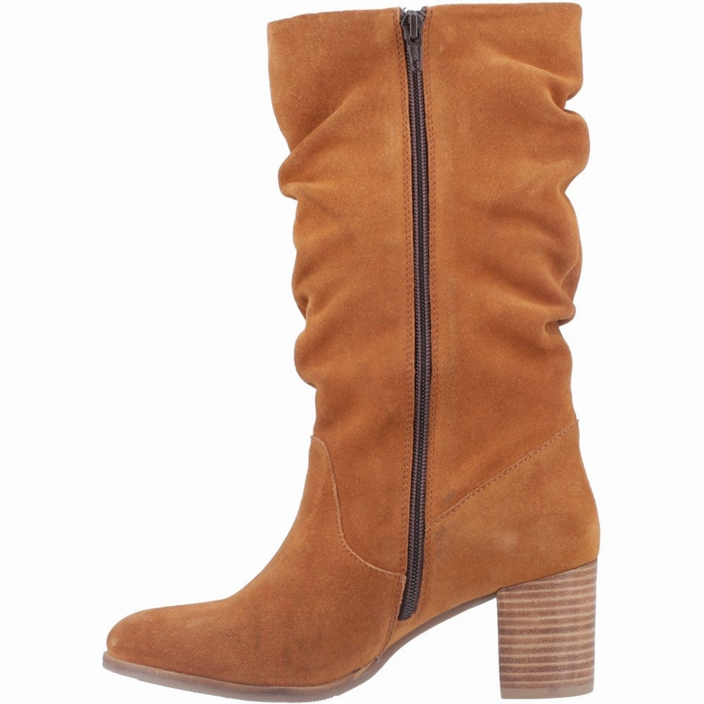Hush Puppies Cosima Ruched Boot Cloud Like Step Fit