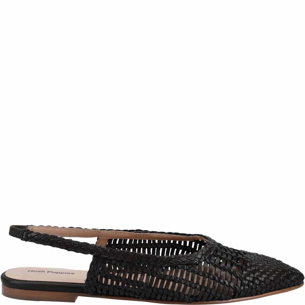 Eco Materials lace up closure Hush Puppies Dalia Woven Slingback Ballerinas