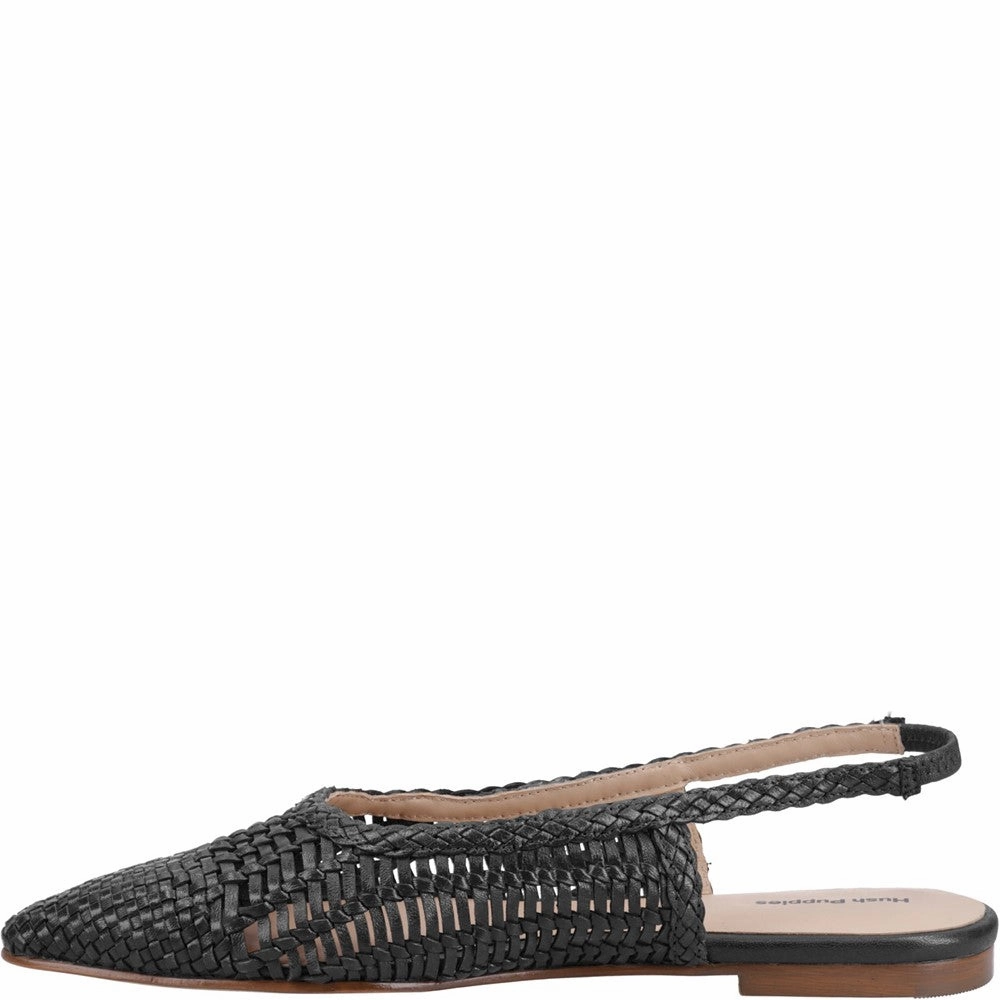 Hush Puppies Dalia Woven Slingback Ballerinas Sport Life Gym Street