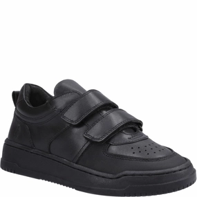 Loose Fit Lasting Comfort Hush Puppies Daxton Touch Fastening Senior School Shoes