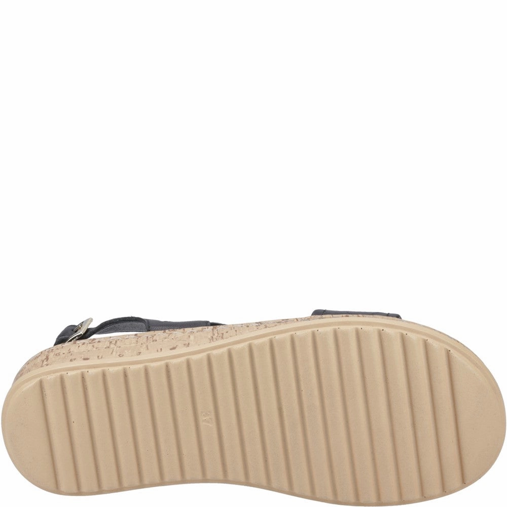 Foot Daily Minimalist Design Hush Puppies Ebony Wide Fit Sandal