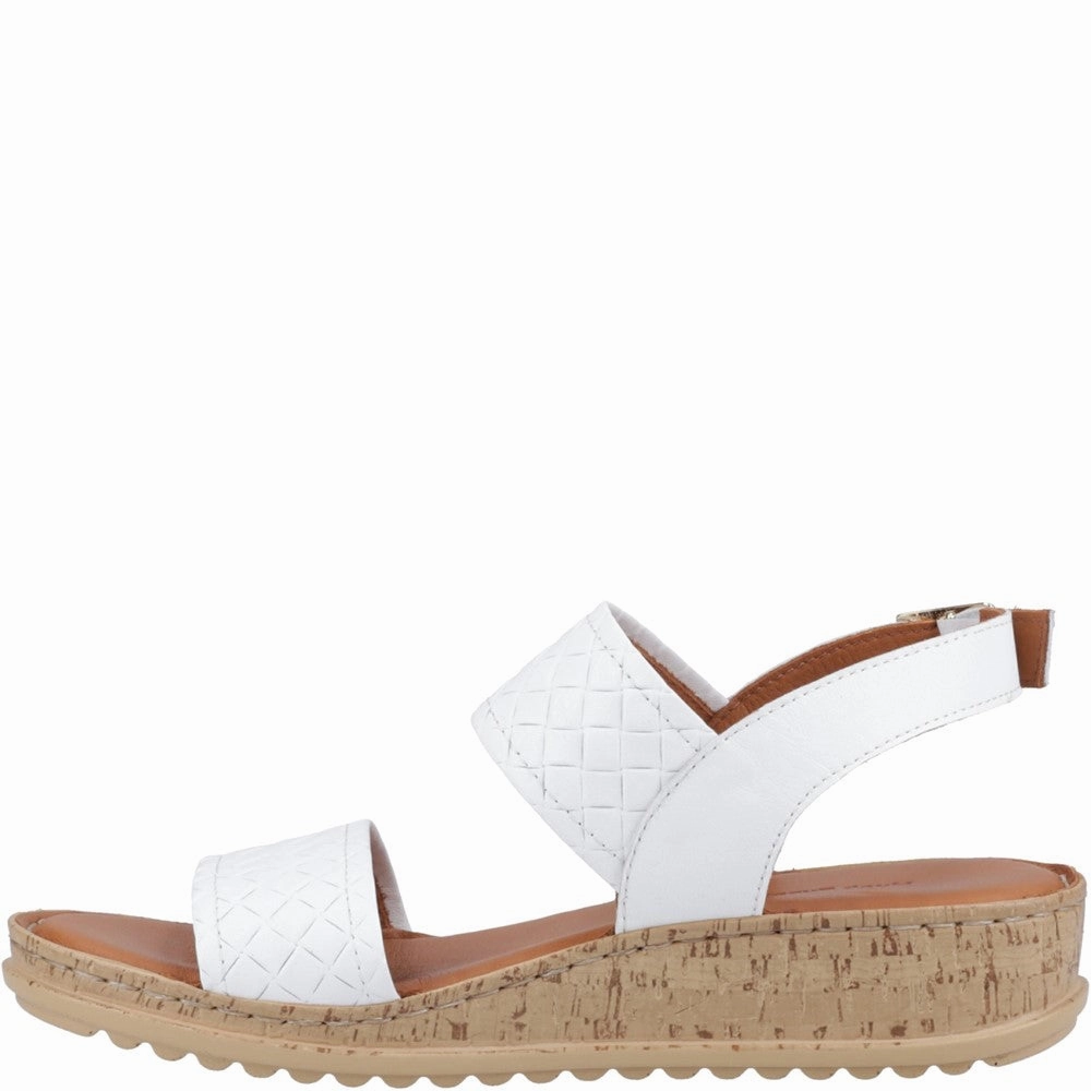 Simple Match Classic Shoes Hush Puppies Ebony Woven Sandal