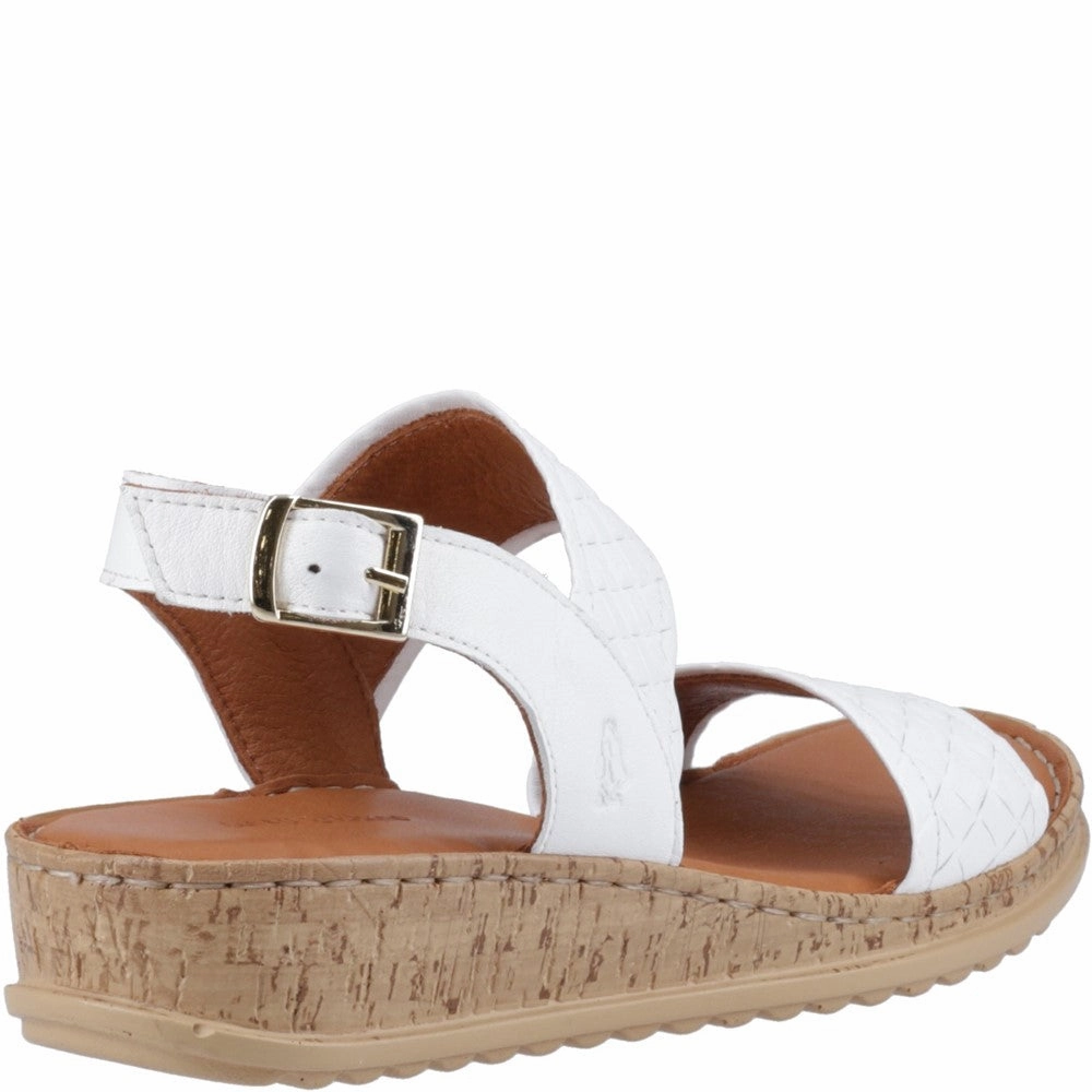 Drill Run Hush Puppies Ebony Woven Sandal