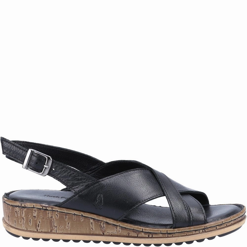 Hush Puppies Elena Cross Over Wedge Sandal Pure Ease