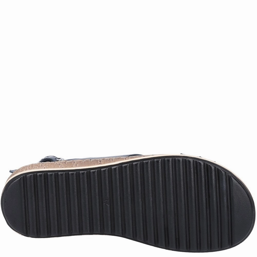 Cold Jog Hush Puppies Elena Cross Over Wedge Sandal