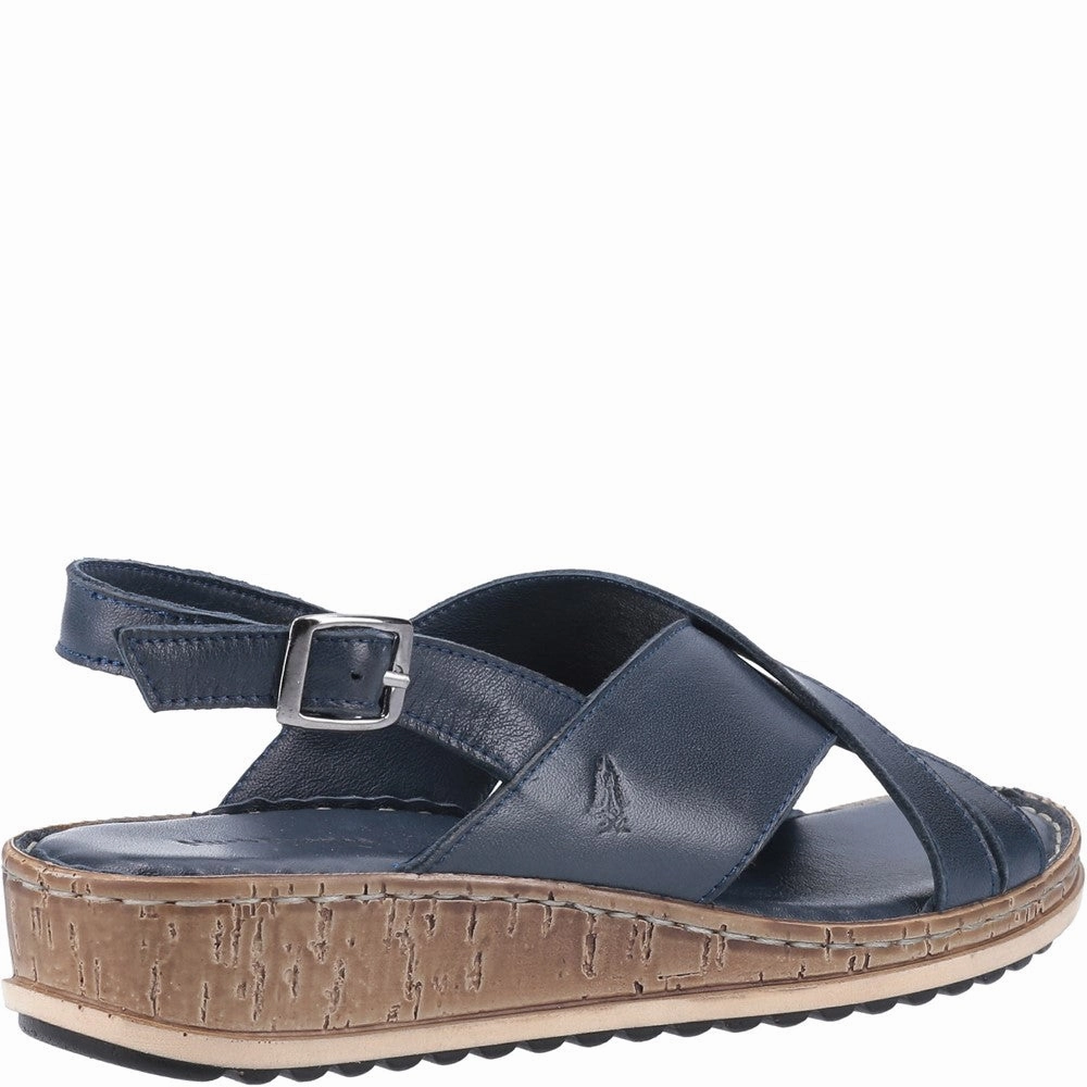 Hush Puppies Elena Cross Over Wedge Sandal Street Look