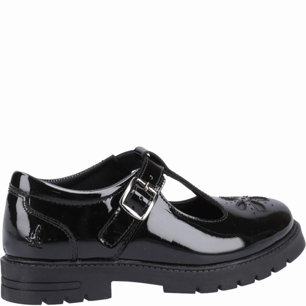Hush Puppies Fiona Patent Junior School Shoes Basic Wear