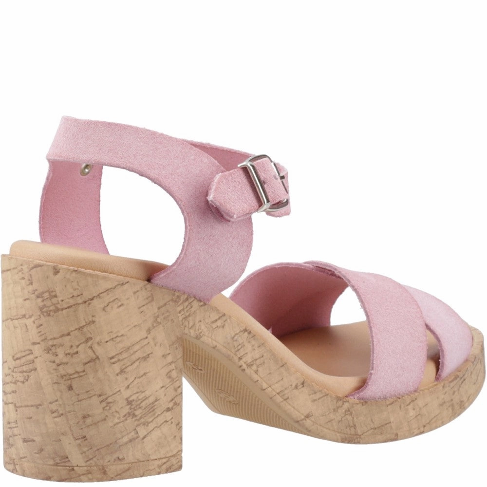 Hush Puppies Georgia Cork Sandals Blossom Step Block Hike