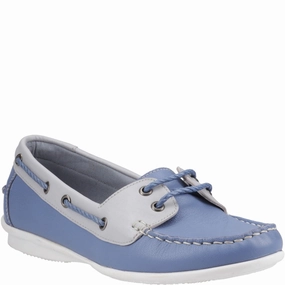Hush Puppies Irene Boat Shoe ShockAbsorbing Adjustable Fit