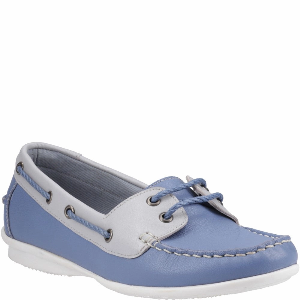 Hush Puppies Irene Boat Shoe ShockAbsorbing Adjustable Fit