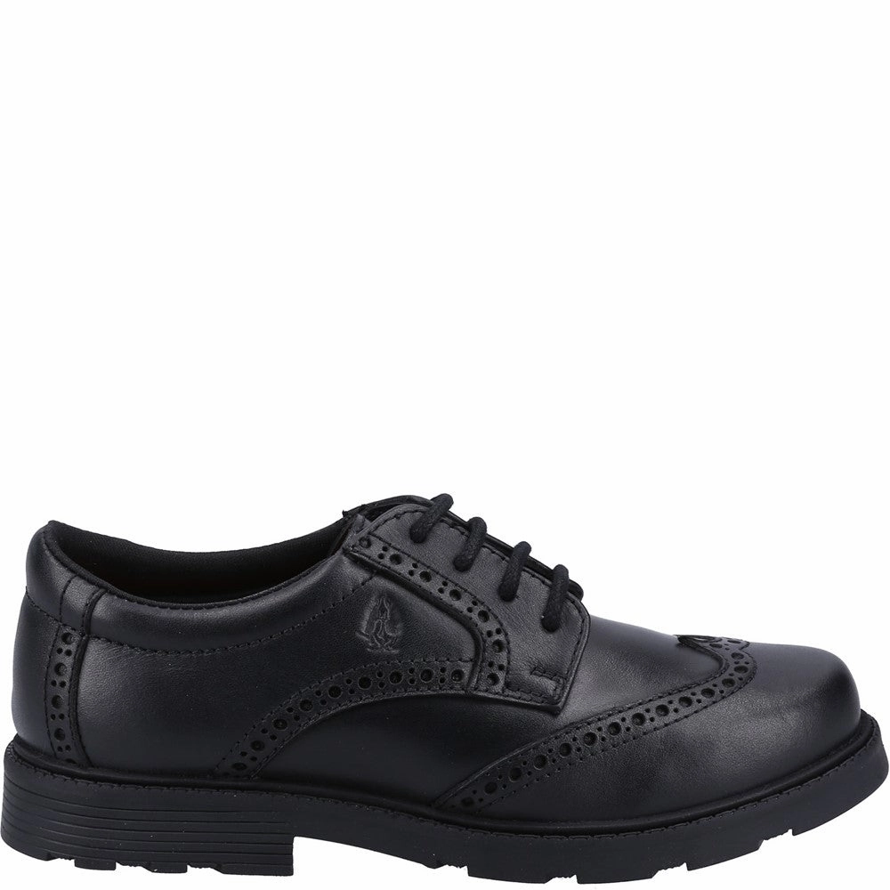 durable soles Basic Design Hush Puppies Jacob Senior School Shoes