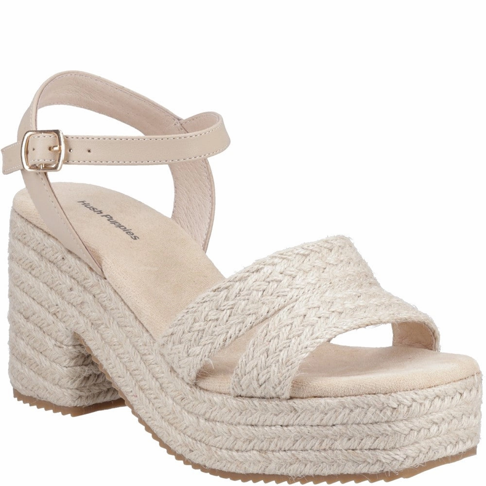 Hush Puppies Jamelia Espadrille Heel Sandal Street Fest Vine Path