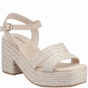 Hush Puppies Jamelia Espadrille Heel Sandal Street Fest Vine Path