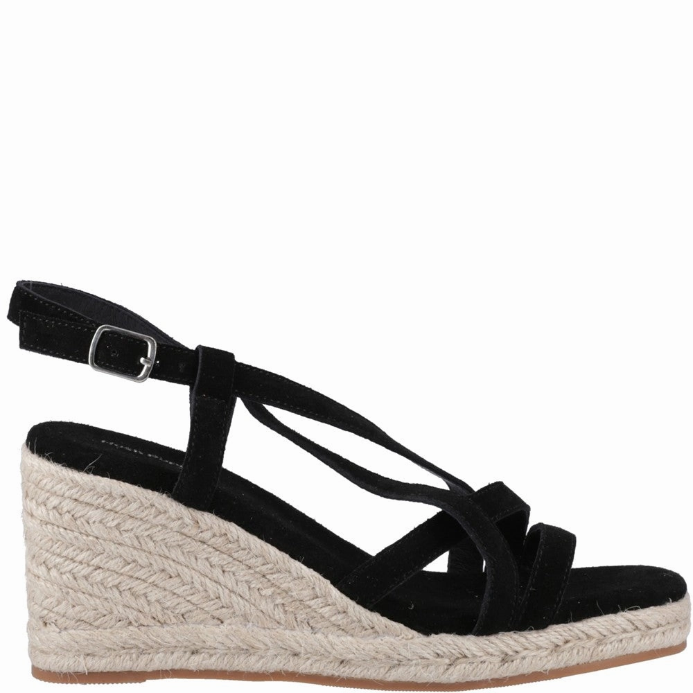 Stand Long Strong Stride Hush Puppies Jenny Espadrille Wedge Sandal