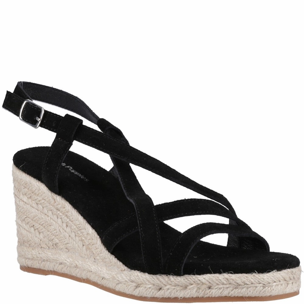 Quick Slide Hush Puppies Jenny Espadrille Wedge Sandal