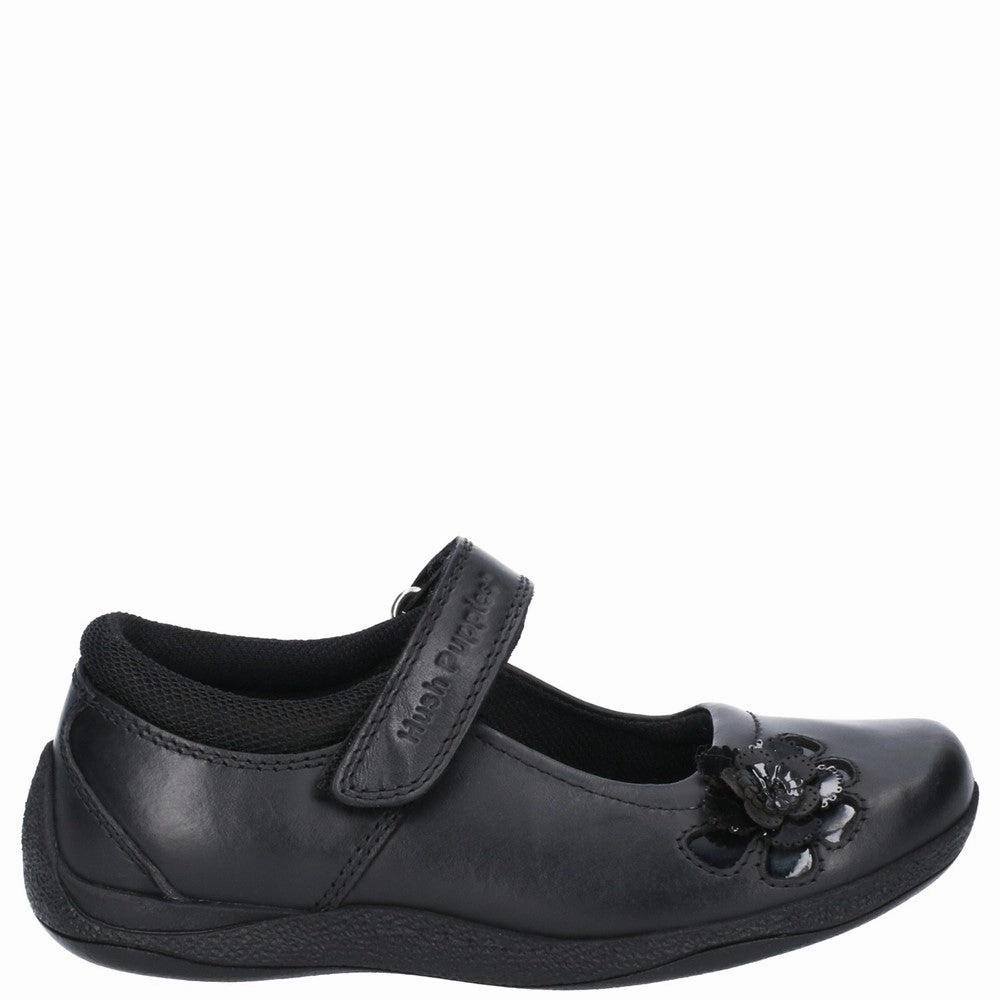 Hush Puppies Jessica Senior School Shoes Smooth Finish Weather Ready