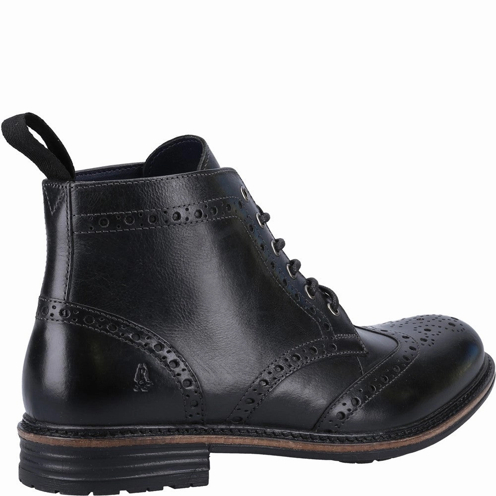 Hush Puppies Joshua Brogue Boot Canvas Soft Strap