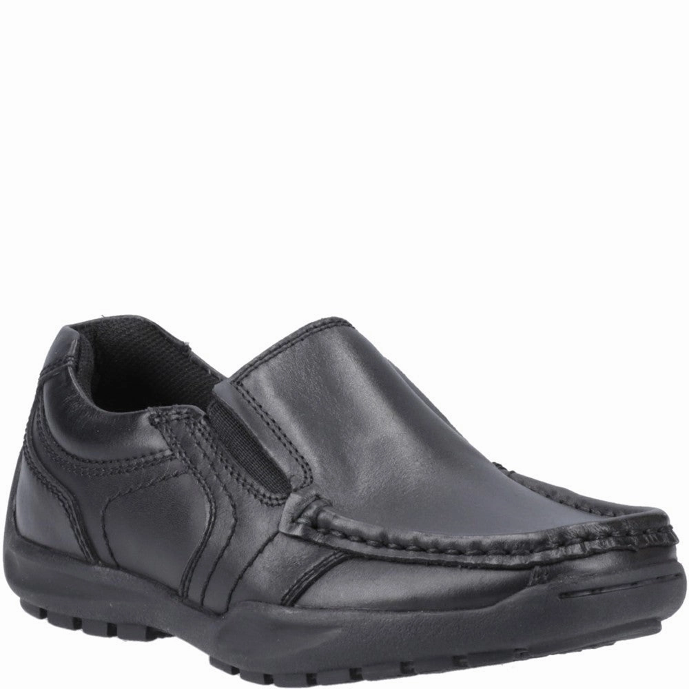 Hush Puppies Morgan Slip On Junior School Shoes Lead Step