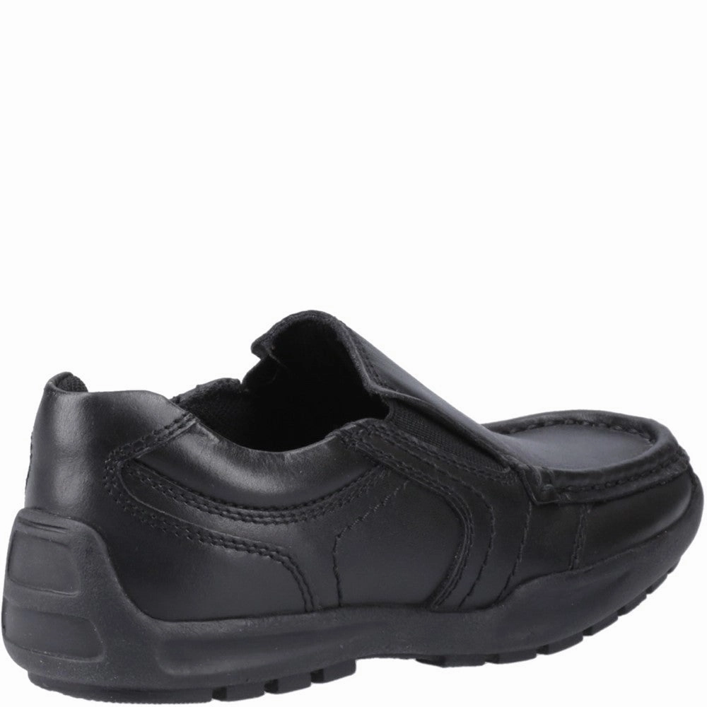 Hush Puppies Morgan Slip On Junior School Shoes Kick Step