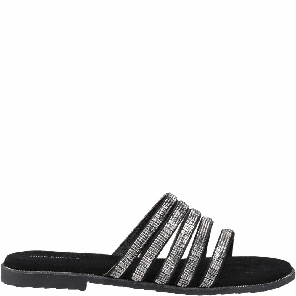 Canvas Material Hush Puppies Paris Slide Sandal