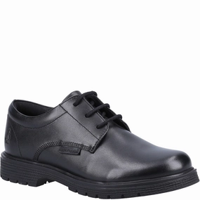 Pull Tab LeatherMaterial Hush Puppies Polly Senior School Shoes