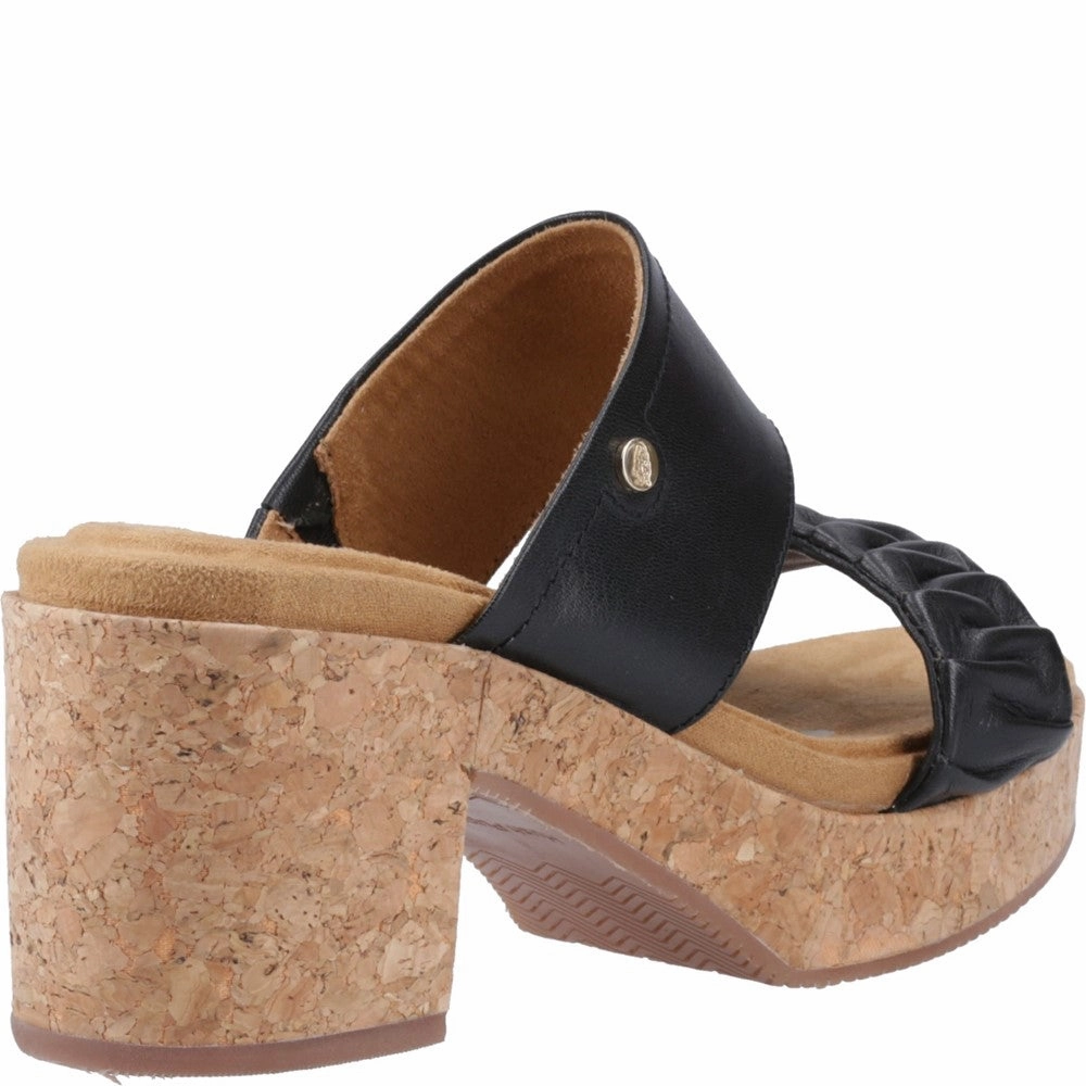 Hush Puppies Poppy Ruched Slide Street Comfort